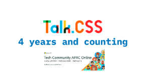 Talk.CSS, 4 years and counting