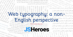 Web typography: a non-English perspective