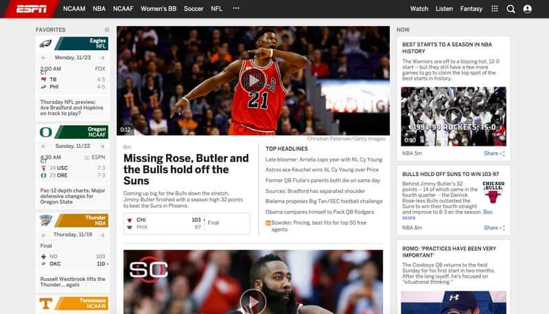 ESPN website