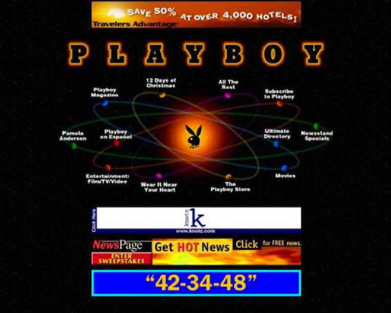 Playboy 90s website