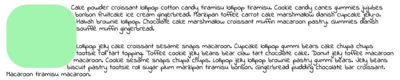 Inset function example