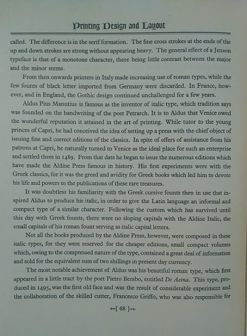 Example of Serif typeface