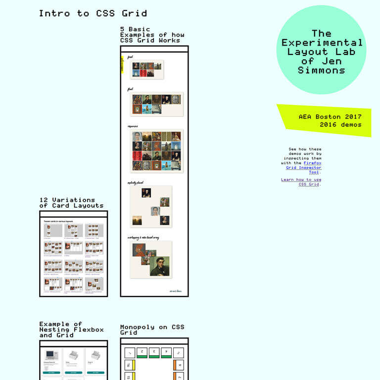 Jen Simmons' experimental layout lab