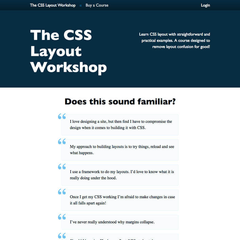 CSS layout workshop by Rachel Andrew