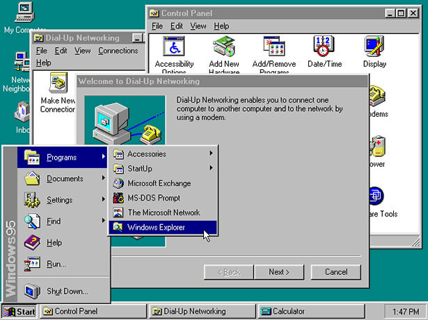 Windows 3.1 interface