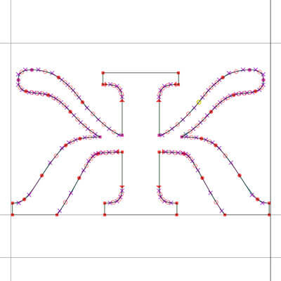 A vector glyph