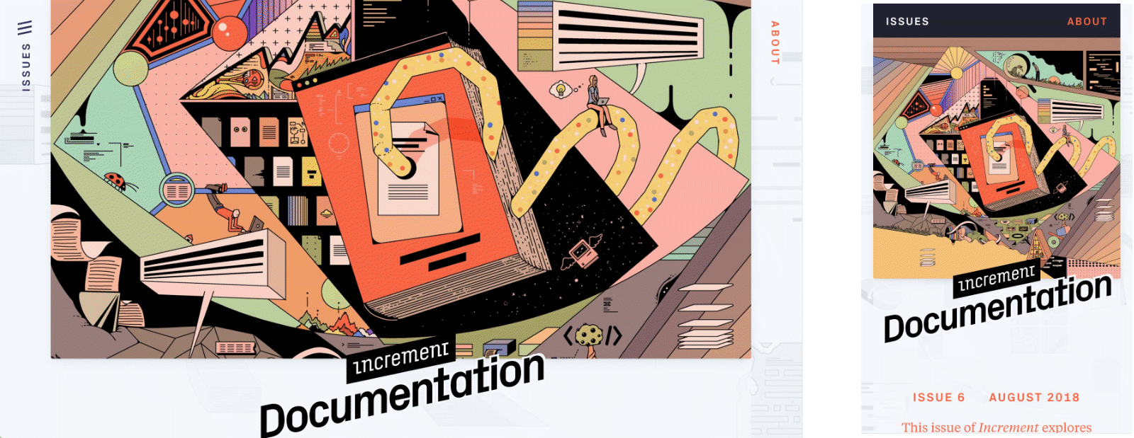 Increment navigation and menu