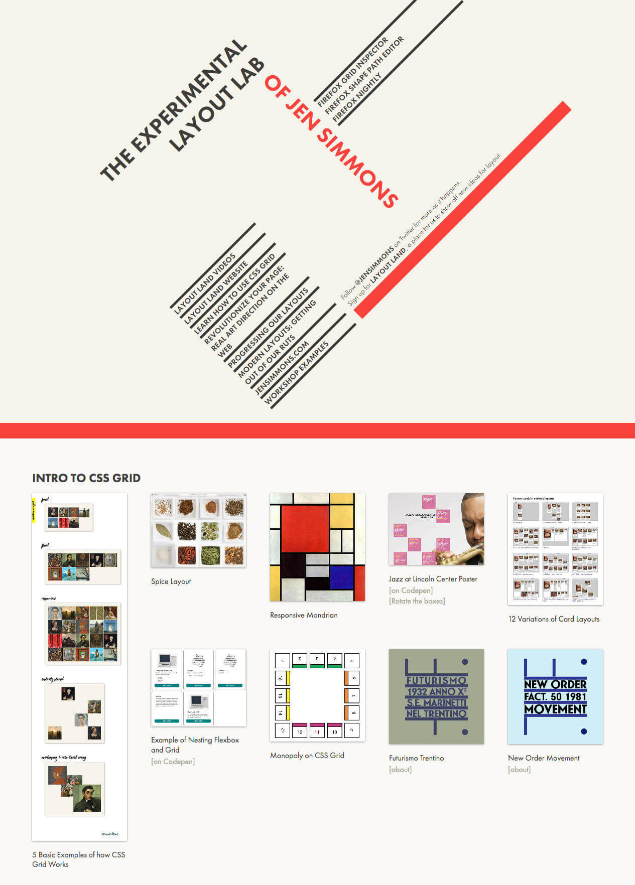 Jen Simmons' experimental layout lab