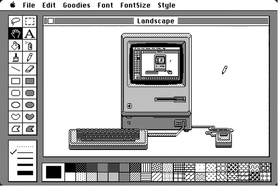 Screenshot I of MacPaint