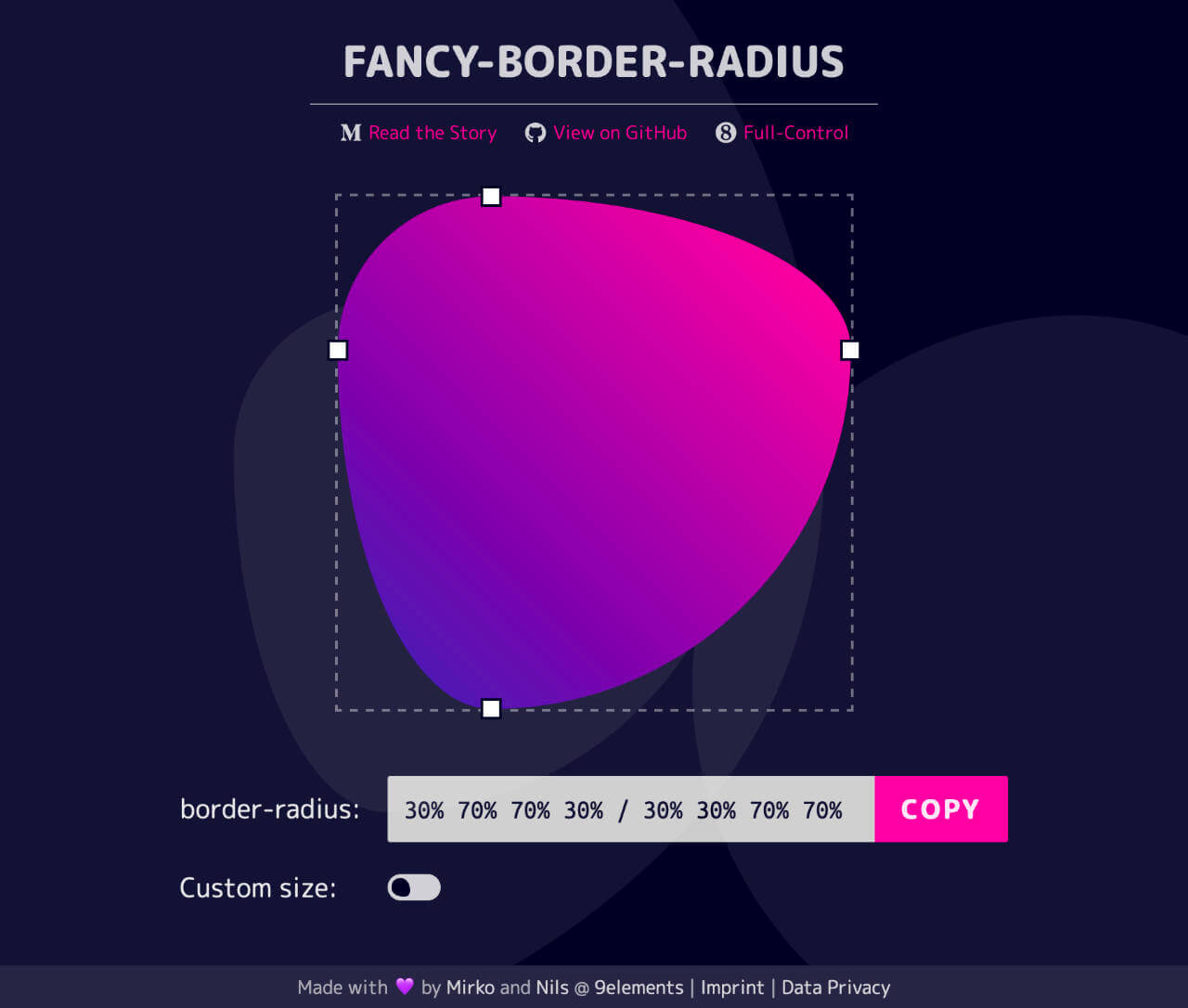 Border Radius XML