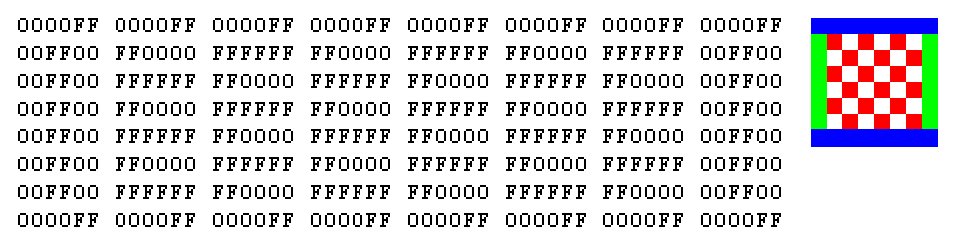 Direct colour storage