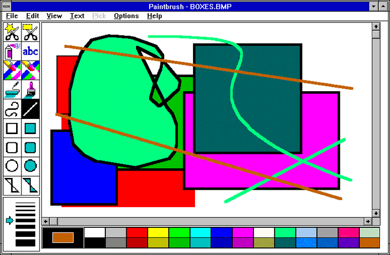 MS Paintbrush on Windows 3.1