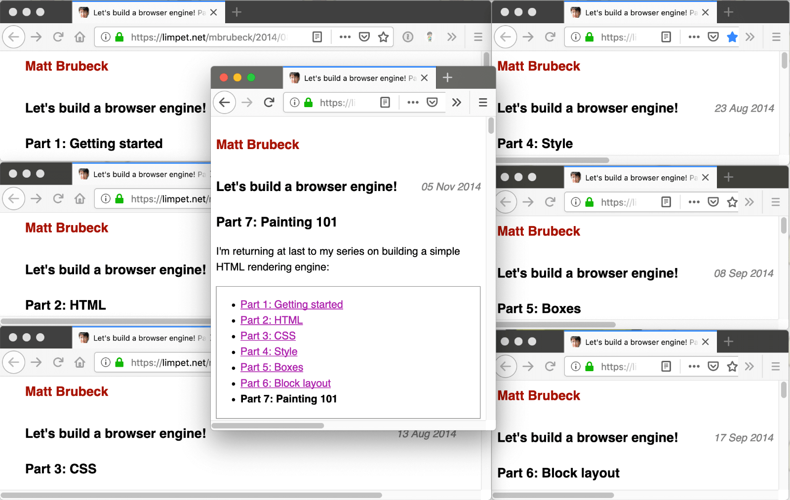 How to build a browser engine series
